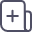 plus op pagina icoon voor extra materiaal pagina